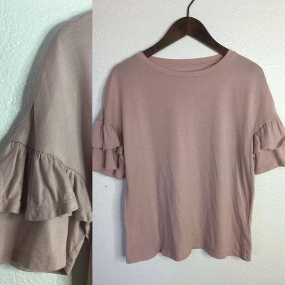 Nordstrom Tops - 14th & Union Nordstrom Ruffle Sleeve Top Size XSP